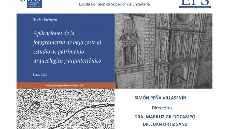 Portada da tese de doutoramento presentada por Simón Peña Villasenín na EPSE