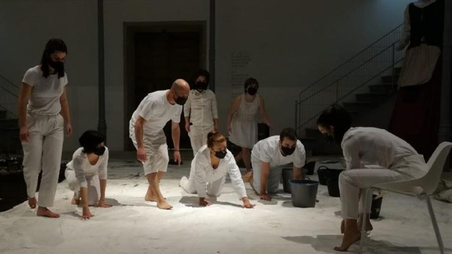 Actores da compañía de teatro da USC-Lugo Actores da compañía de teatro da USC-Lugo