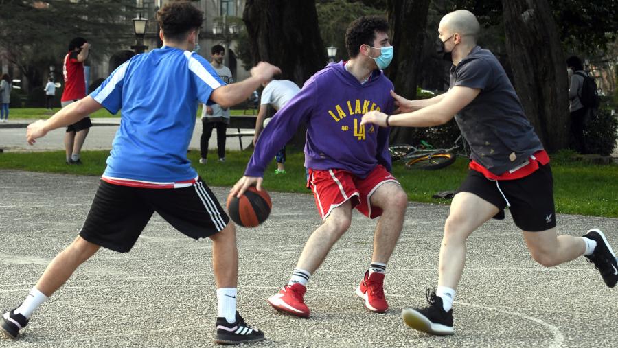 O software desenvolvido é utilizado na actividade cotiá do Obradoiro CAB. Foto: Santi Alvite Baloncesto en Campus Vida
