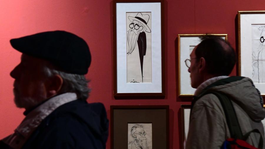 A sección III da mostra contén efixies e caricaturas de Valle-Inclán. FOTO: Santi Alvite
