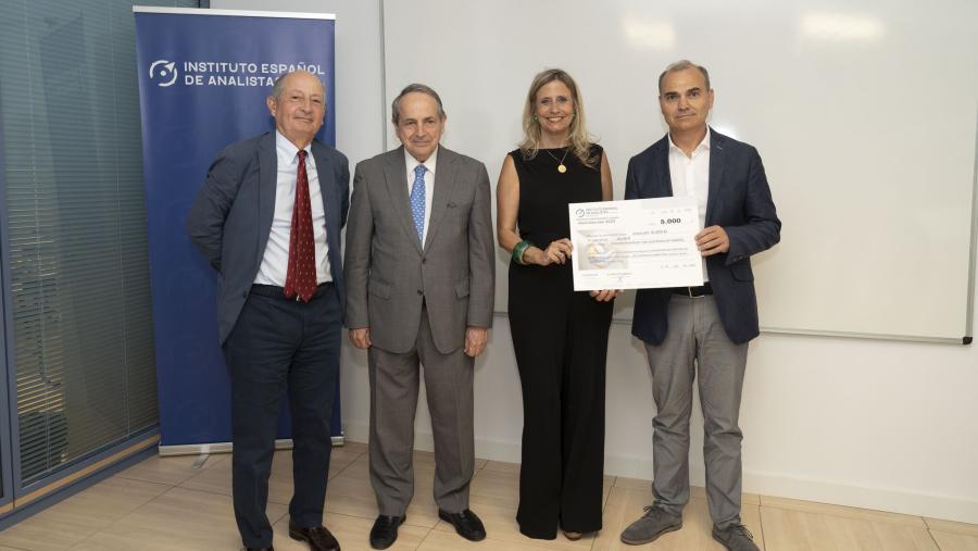 Juan Carlos Reboredo recollendo o premio Juan Carlos Reboredo recollendo o premio