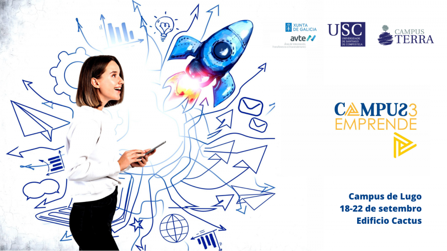 O Campus Emprende 2023 desenvolverase en Lugo do 18 ao 22 setembro O Campus Emprende 2023 desenvolverase en Lugo do 18 ao 22 setembro