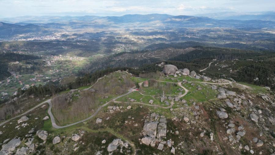 O Alto de San Cibrán, onde vai intervir o proxecto 'Castelos no aire'