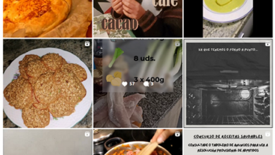 Captura de Instagram con algúns dos vídeos do concurso