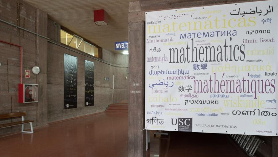 Interior da Facultade de Matemáticas. FOTO: Santi Alvite
