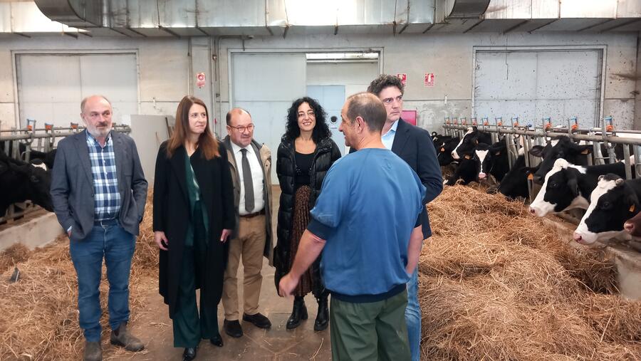 A comitiva durante a súa visita ao Rof Codina 