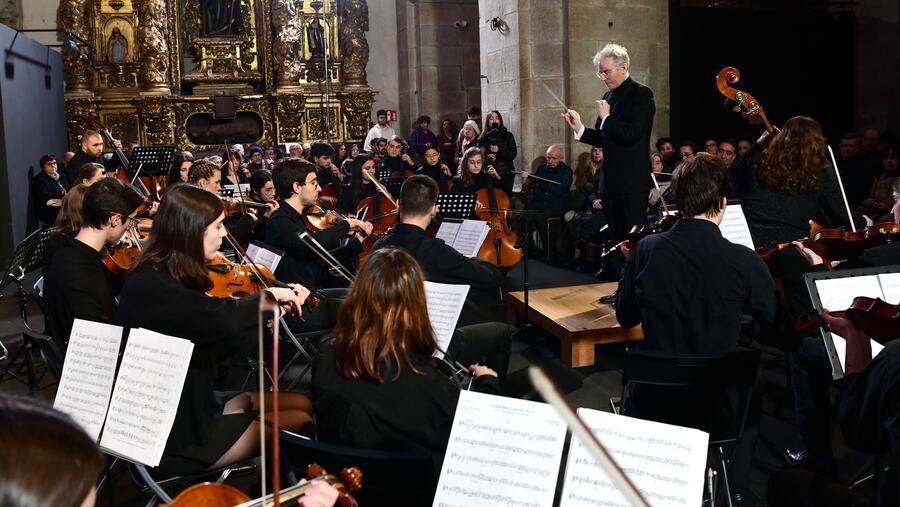 Imaxe de arquivo dun concerto de Nadal do grupo de camara e do Coro da USC Imaxe de arquivo dun concerto de Nadal do grupo de camara e do Coro da USC