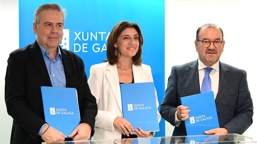 De dereita a esquerda, Antonio López, Ángeles Vázquez e Antonio Gómez. Foto: Santi Alvite De dereita a esquerda, Antonio López, Ángeles Vázquez e Antonio Gómez. Foto: Santi Alvite