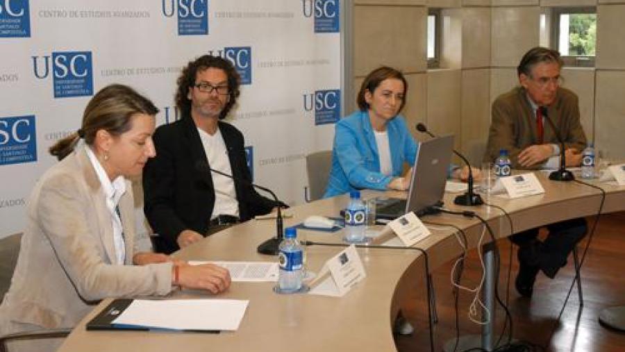De esquerda á dereita, Fabiola Sotelo, David Edwards, María José Alonso e Félix Vidal