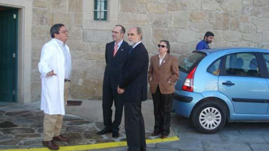 O reitor da USC e o alcalde de Ferrol visitaron as instalacións da Estación de Bioloxía Mariña da Graña acompañados de Victoriano Urgorri e Celi Besteiro