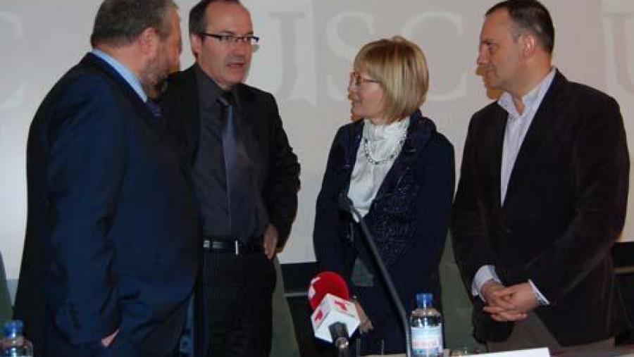De esquerda a dereita: José López Orozco, Senén Barro, Ana Bravo e Antón Bao