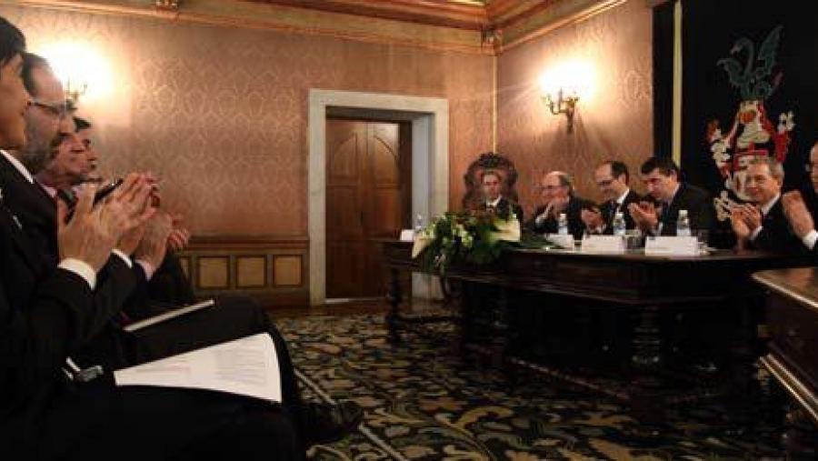 Os membros do padroado asinaron en Braga dous convenios de colaboración