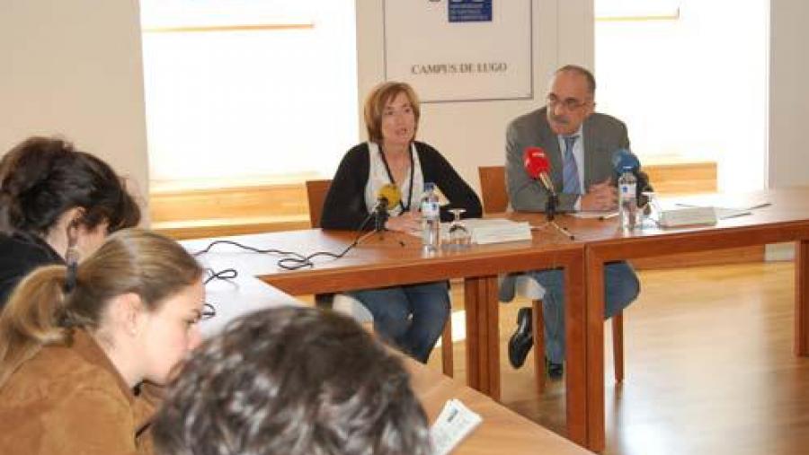 Marta Miranda e Juan Méndez presentaron o encontro internacional do sector lácteo que se celebrará en Lugo