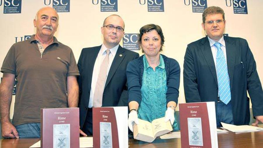 De esquerda a dereita, Silvano Crepaldi, Silvano Crepaldi, Mª Isabel Casal e Benedict Buono