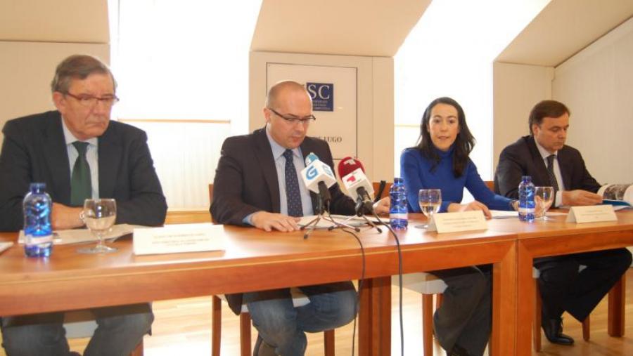 De esquerda a dereita  Jose Carlos Rodríguez Andina, Javier Garbayo, Nuria Mundiña e Sinesio Pérez