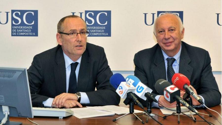 Juan Blanco en Juan Casares na presentación