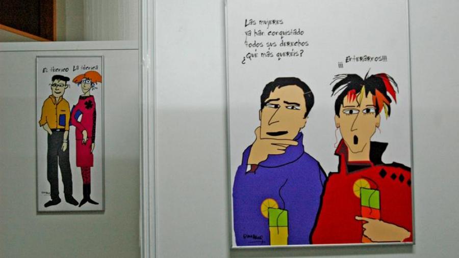 As viñetas de Diana Raznovich na mostra ‘Non ten nome’ pecharán o seu periplo por Santiago na Facultade de Farmacia