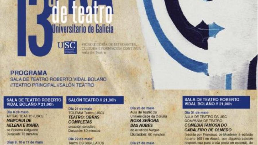 Artías Teatro inaugura a XIII Mostra de Teatro Universitario de Galicia coa estrea de ‘Memoria de Helena e María’