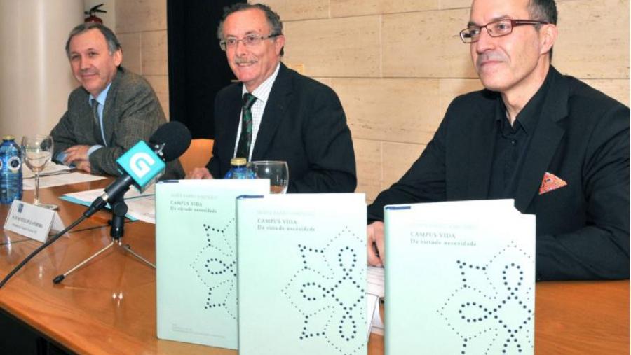De esquerda a dereita, Francisco González, Manuel Puga e Senén Barro