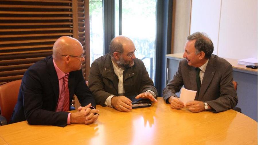 De esquerda a dereita, Jorge Losada, Benigno Ruíz e Francisco González