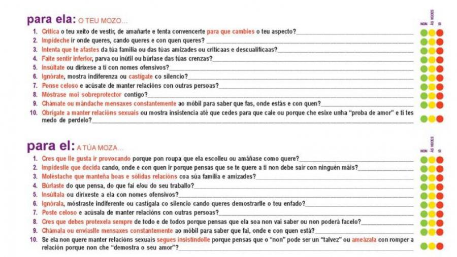A USC di non á violencia de xénero