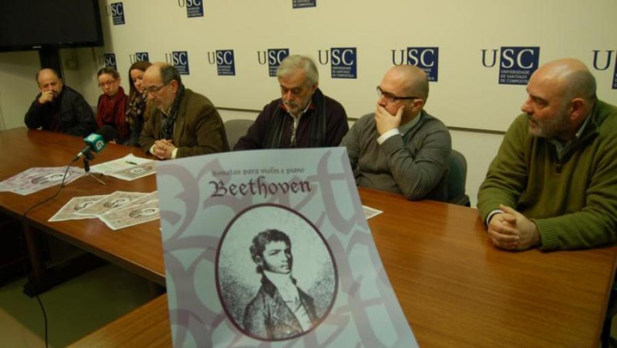 As sonatas para violín e piano de Beethoven soarán no Paraninfo da Universidade