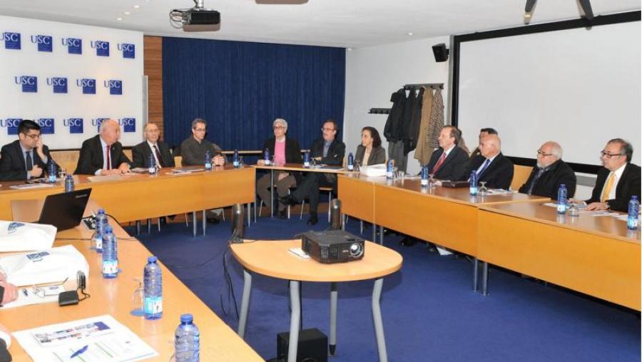 O reitor presidiu o encontro coas asociacións de empresarios galegos no exterior