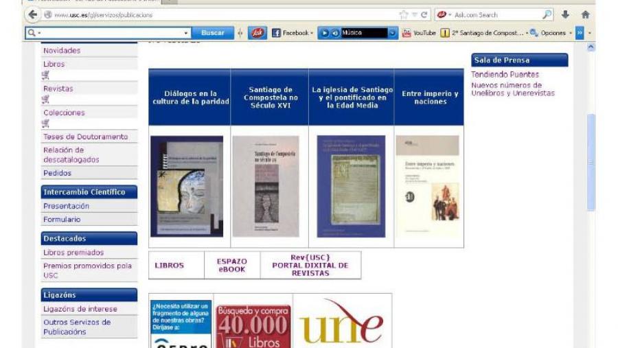 Semana do libro universitario no Servizo de Publicacións con descontos e portas abertas