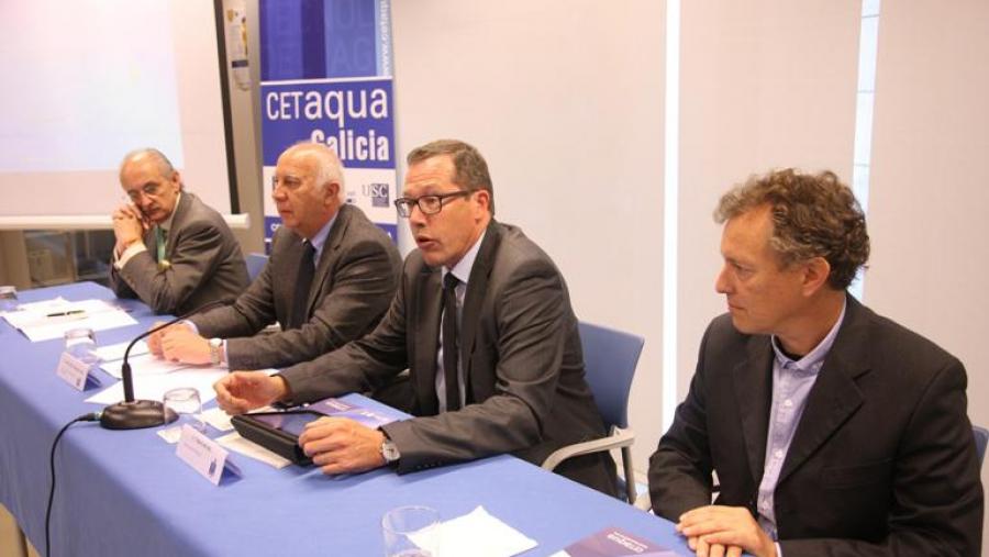 De esquerda a dereita, Eduardo Pardo, Juan Casares, Tomás Michel e Enric Vázquez (Foto: SERVIMAV)