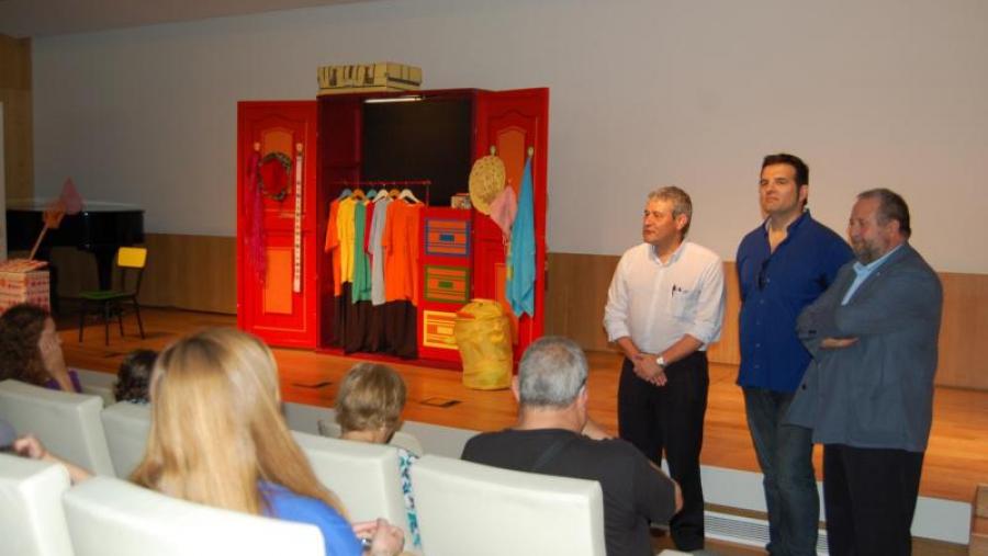 De esquerda a dereita, García Herradón, Neira Cruz e López Orozco, na presentación do programa Lugo, unha cidade de conto