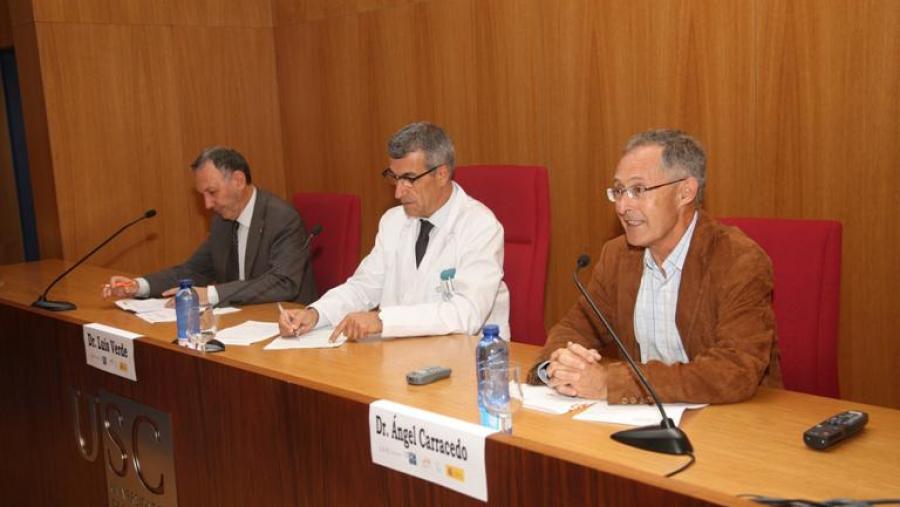 De esquerda a dereita, Francisco González, Luis Verde e Ángel Carracedo. Foto: SERVIMAV