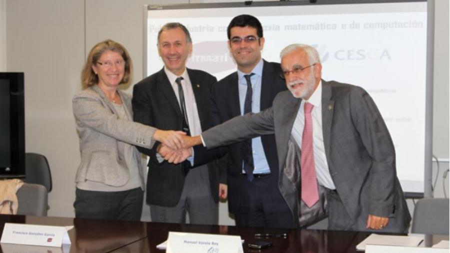 De esquerda a dereita, Peregrina Quintela, Francisco González, Manuel Varela e Javier García. Foto: CESGA