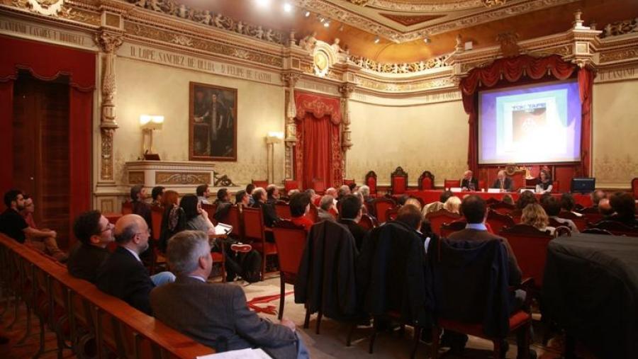 O programa comezou coa conferencia inaugural pronunciada polo profesor Antonio Eiras Roel. Foto: Servimav-USC