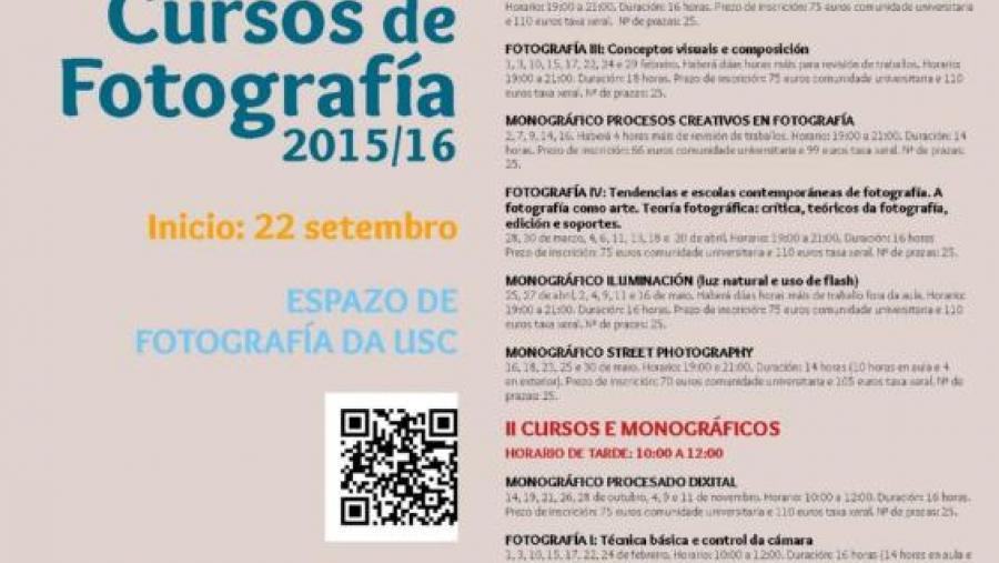 O Espazo de Fotografía da USC comeza a súa programación de cursos e monográficos