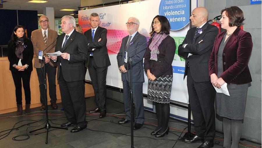 Inauguración do programa de Concienciación e Prevención da Violencia de Xénero nos sete campus universitarios. (Foto: Santi Alvite)