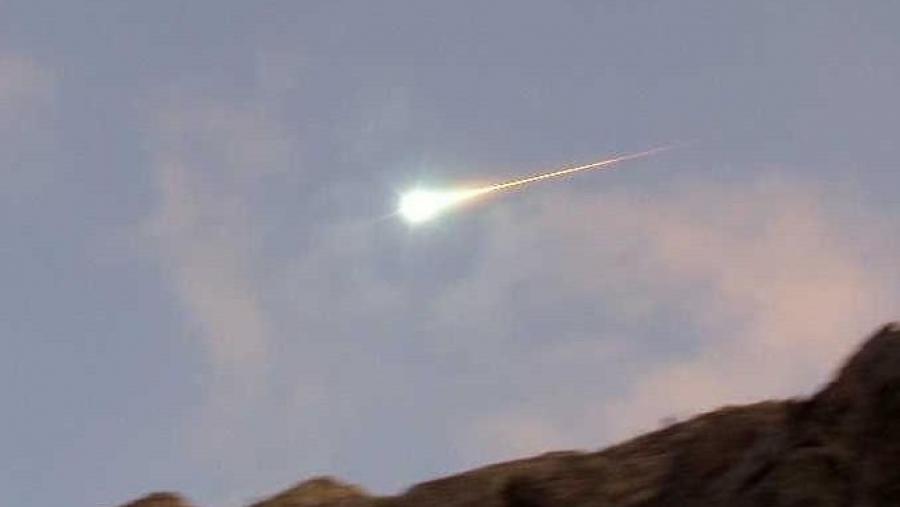 Imaxe dun bólido facilitada pola Rede Española de Bólidos e Meteoritos