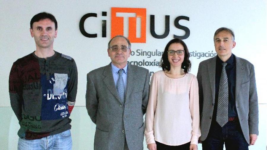 De esquerda a dereita, Jorge Mira, Antonio Mera, Flor Otero e Pablo G. Tahoces