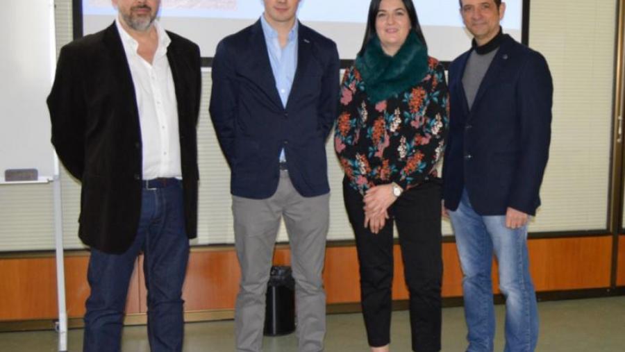 De esquerda a dereita, Luis Ángel Quintela, Marcos Vigo, Mónica Barrio e Juan José Becerra
