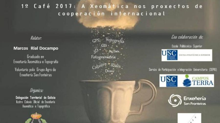 Cartaz da primeira sesión do proxecto 'Xeomática e café'