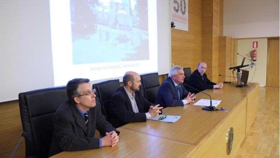 De esquerda a dereita, Francisco Infante, Alberto Cabada, Juan Viaño e José Á. Docobo. Foto: Servimav-USC