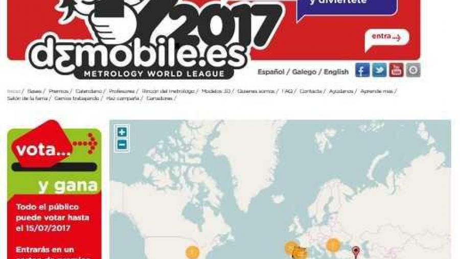 Portal web onde participar nas votacións en liña dos modelos do D3Mobile máis valorados polo público