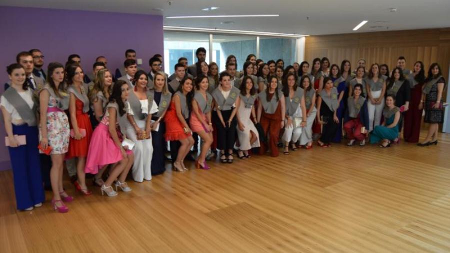 Estudantes da quinta promoción do grao en Enfermería da Escola Universitaria de Enfermaría de Lugo