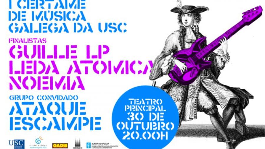 Esta noite, gala final do I Certame de Música Galega da USC