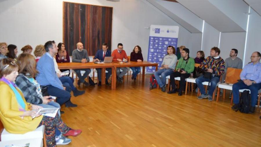 Recepción da delegación internacional na Vicerreitoría de Coordinación de Lugo