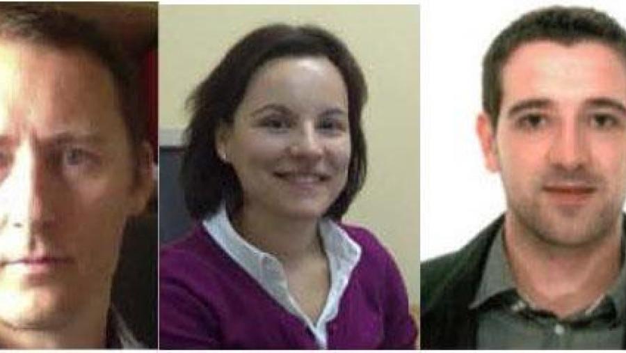 De esquerda a dereita, Luis Otero, Milagros Vivel e Rubén Lado.