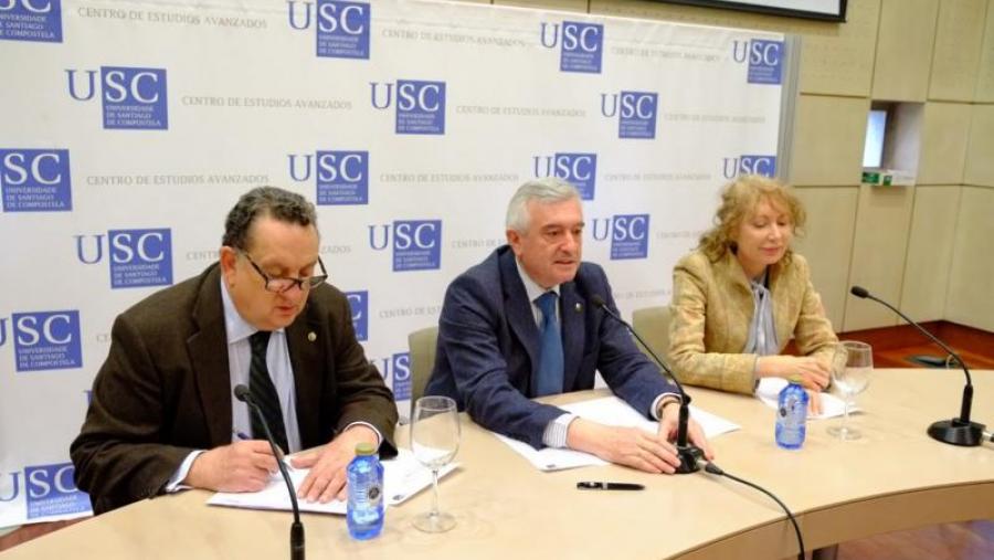 De esquerda a dereita, José Manuel Silva, Juan Viaño e Mabel Loza. Foto: Servimav-USC