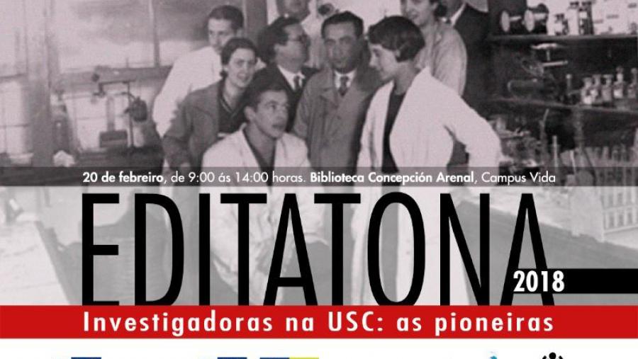 A USC convida a participar na editatona ‘Investigadoras na USC: as pioneiras’