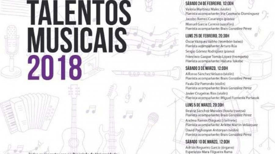 Volven os novos talentos musicais ao Paraninfo da Universidade