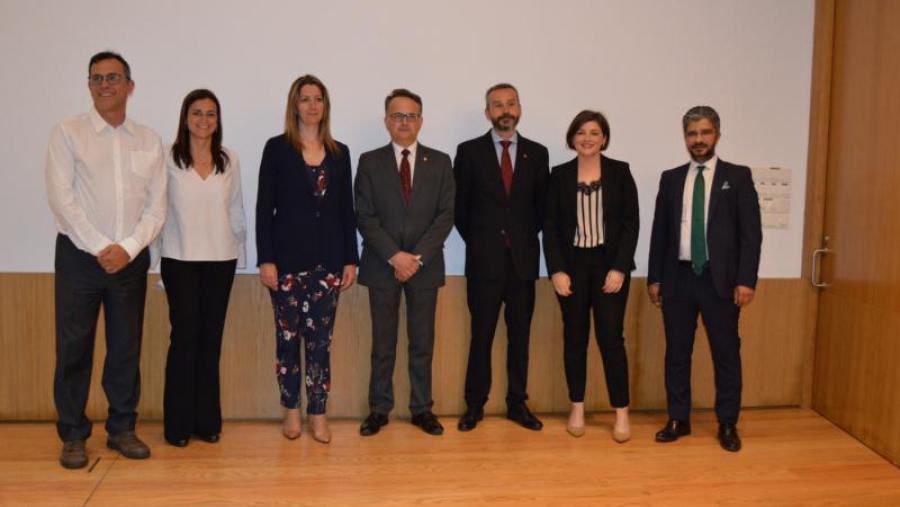 De esquerda a dereita, Cuesta, Santé, Méndez, Bueno, Calaza, López de la Calle e Vidal