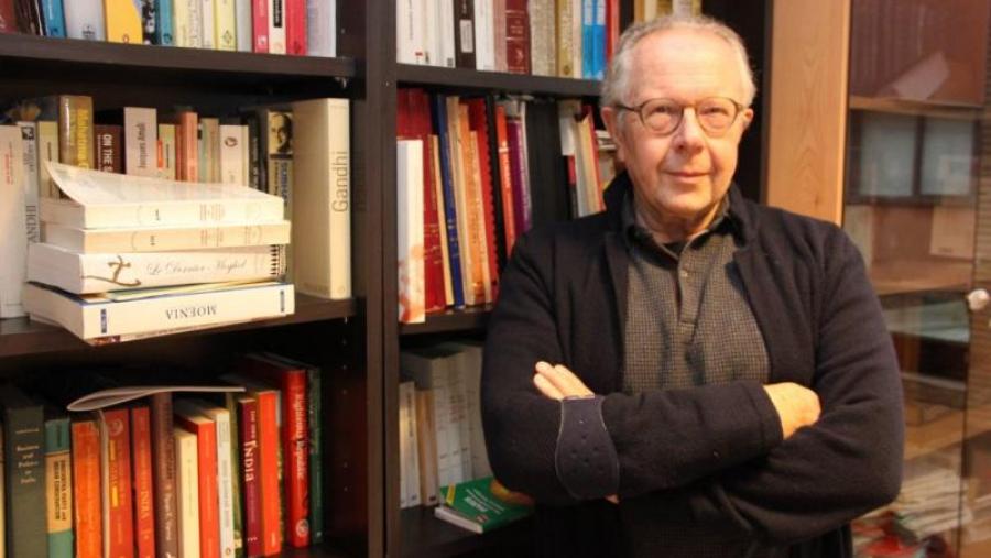 Max Jean Zins, na Facultade de Humanidades de Lugo